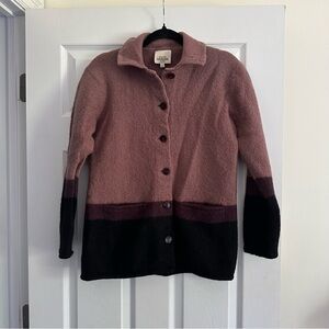 Size M Vintage Haggar 100% Wool Purple Blazer Jacket